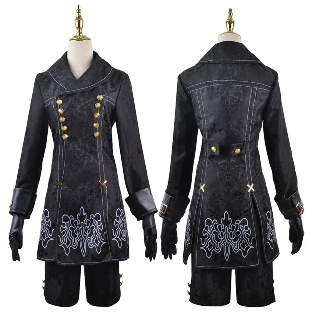 NieR: Automata 9S & 2B Cosplay Costume with Wig and Accessories